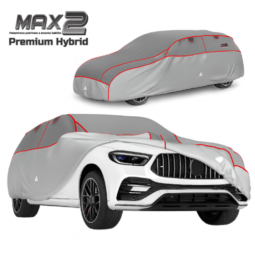 SUV vozilo prekrit z avtopokrivalom MAX 2 Premium Hybrid – zaščita pred točo