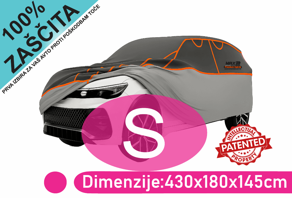 Avtopokrivalo MAX 2 za suv/van – mere velikosti S