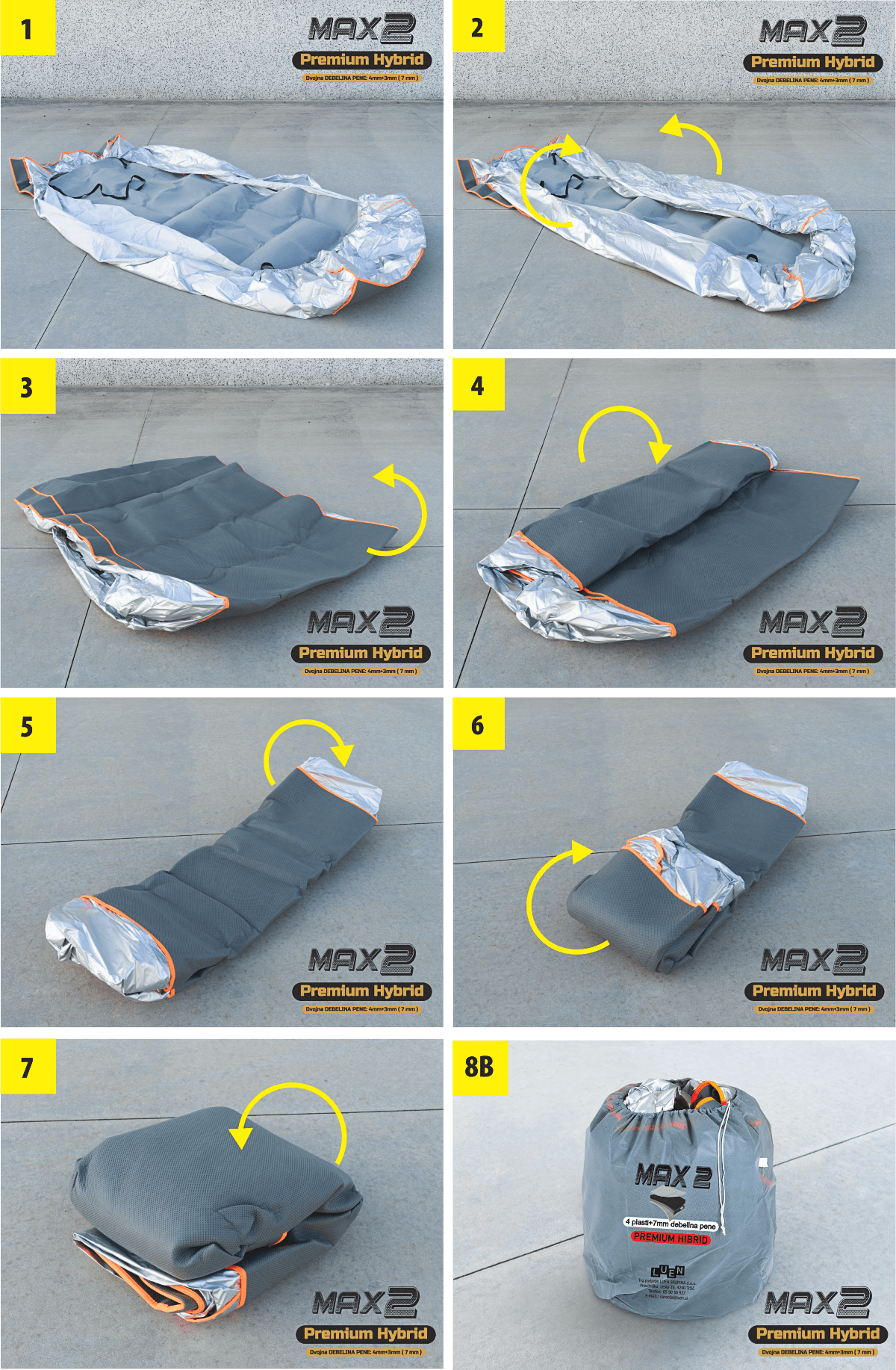 Kako pravilno zložiti pokrivalo za avto korak za korakom